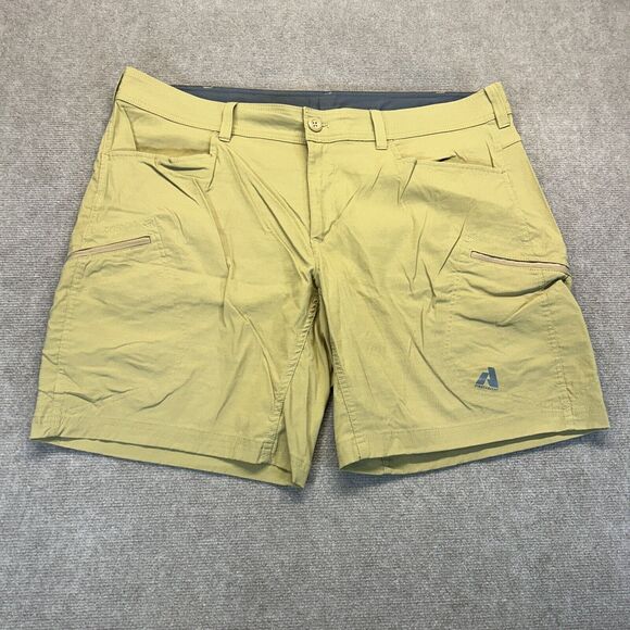 Eddie Bauer First Ascent Guide Pro Shorts Men's 42 Khaki Stretch Nylon Hike 9" - Picture 1 of 10